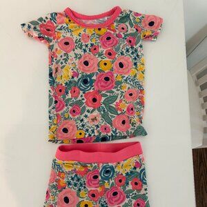 Little Sleepies Pink Floral Short Sleeve and Short Pajama Set